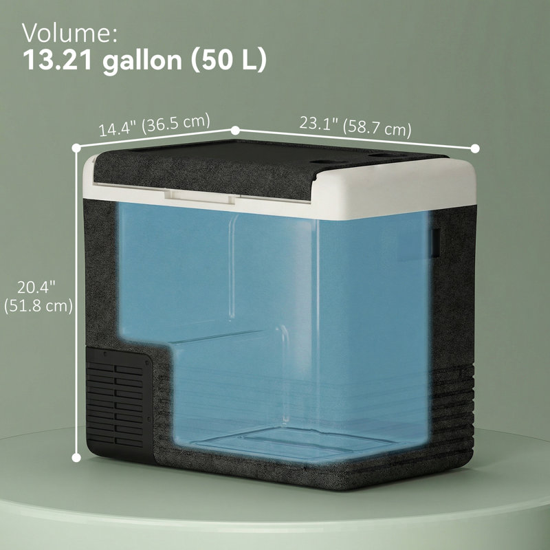 Réfrigérateur de voiture 12 volts, réfrigérateur électrique de voiture 53QT