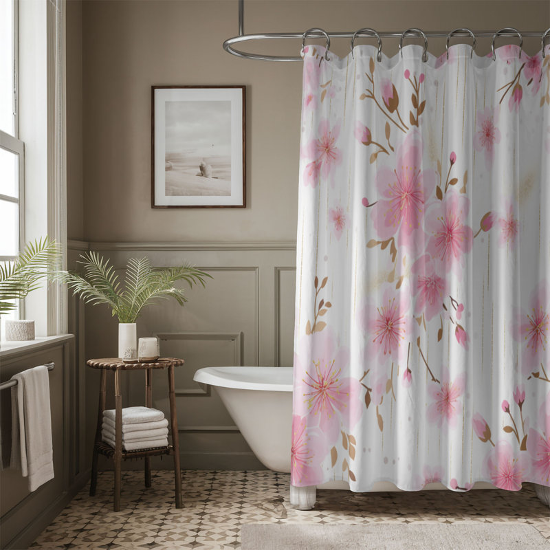 Blush Noel - Premium Shower Curtain 87, 74"H x 71"W