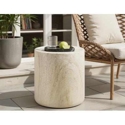 Table basse ronde en béton 20 po Camden