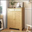 Armoire à café, buffet avec tiroir et tablette réglable, rangement de porte de grange pour les cuisines modernes
