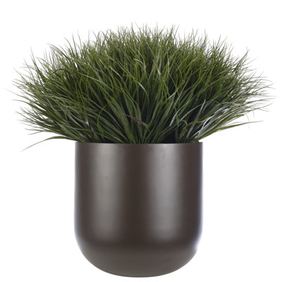 UV RATED | Grass, Dome Planter, Brown, 34wx34dx35h