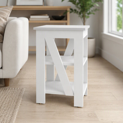Taylor End Table, Side Table, Nightstand, 3-Tier Storage Shelf, Sofa Table for Small Space