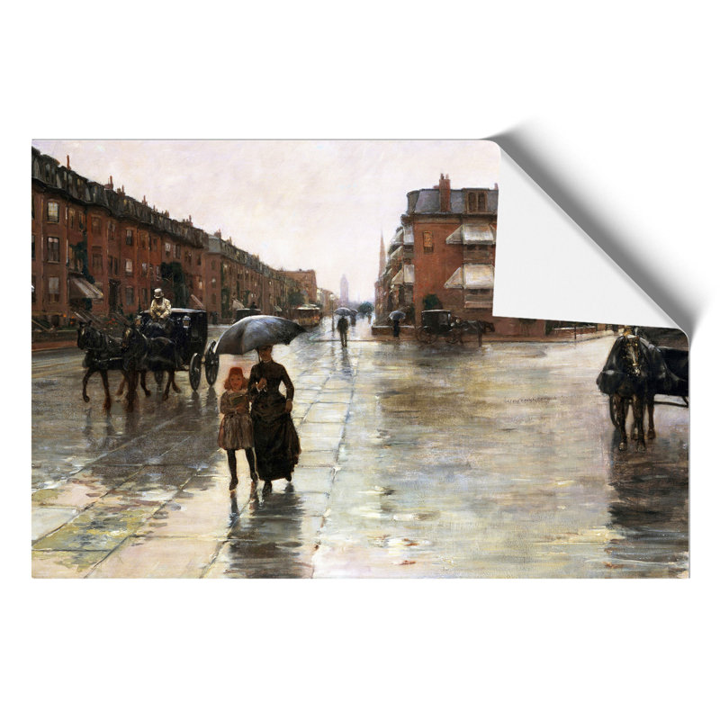 Rainy Day, Boston by Childe Hassam - Frameless Print, 21cm H x 30cm W x 0.1cm D