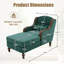 Fauteuil-lit rembourré en tissu-118377196