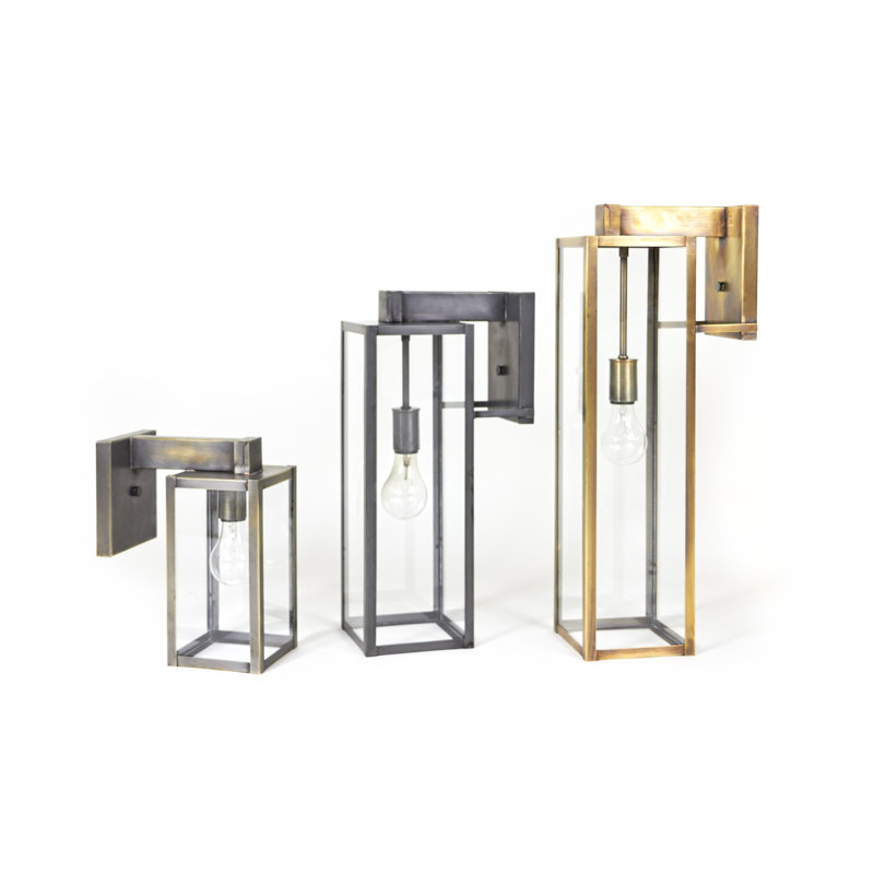 Verre transparent Uptown, Transparent, Laiton foncé