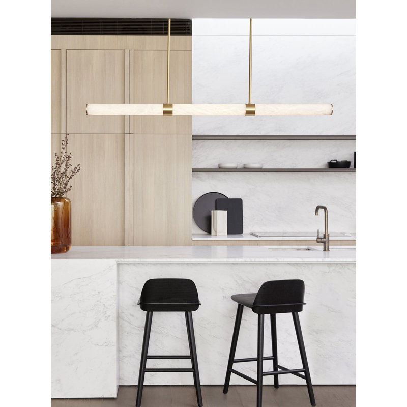 Conners 1 - Light LED Cylinder Pendant, Brass