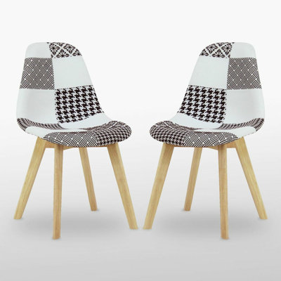 Greenough Side Chair in Black/White