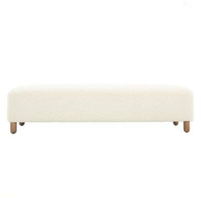 Comfortable Ottoman, White