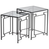 Galleria Glass Nesting End Table