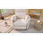 36.72'' Wide Power Recliner Chair Swivel Rocker Glider Recliner, Nursery Glider Recliner, Corduroy Nursery Recliner Chair For Living Room With Adjustable Pillows-Beige-2130674816