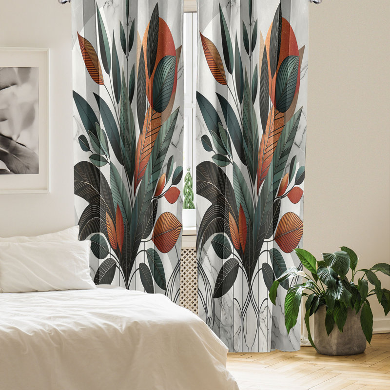 Semi Sheer Curtain Pair, 56" W x 63" L