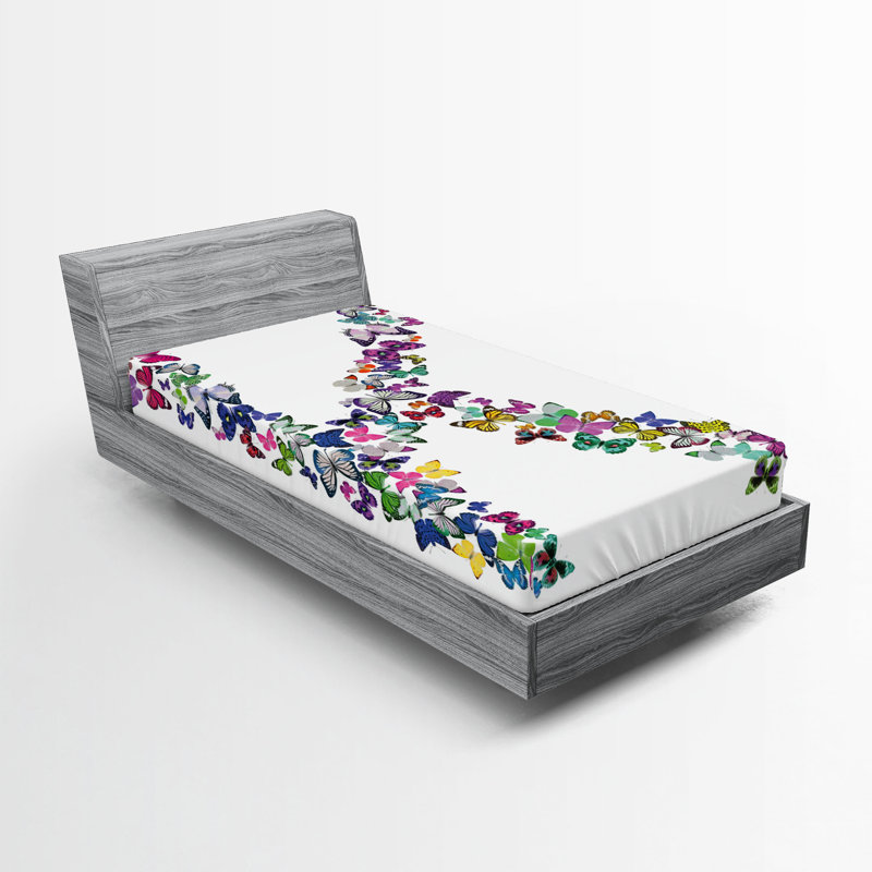 Multicolore ensemble de 2 draps-housse Ambesonne, Queen Fitted Sheet