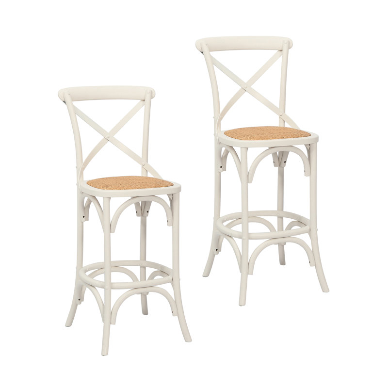 Lisa Bar Stool, Bar Stool (29.53” Seat Height), White