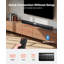 Barre de son pour téléviseur intelligent, canal 2.0, haut-parleurs de téléviseur à barre de son compacte de 32 pouces pour projecteur, connexion AUX Bluetooth, télécommande, installation facile, système de son ambiophonique de 80 W pour cinéma maison