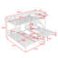 Lit superposé simple au-dessus de simple et simple Afchah par Isabelle & Max ™-1129995733