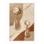 Tapis beige chic et luxueux lavable à la machine - reliure beige-1481714819