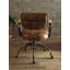 Chaise de bureau vintage avec siège pivotant et dossier inclinable-1982691458