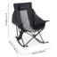 Chaise de camping berçante pliante chauffée avec poches de rangement et de chaleur à deux zones