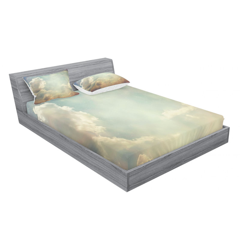 Microfiber Sheet Set, Queen Sheet Set with Fitted Sheet