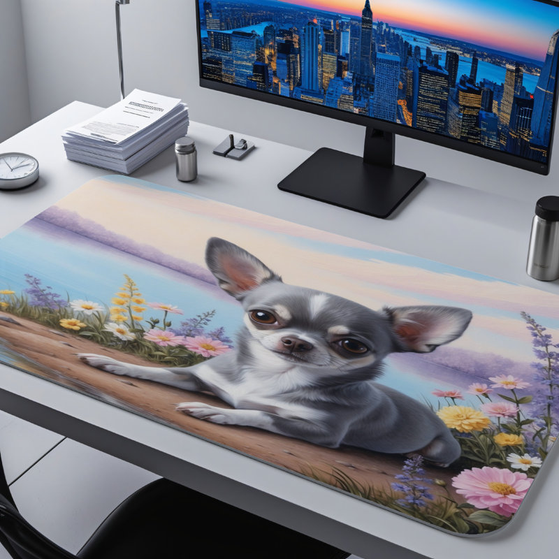 Polyester Desk Pad, 31.5x15.5