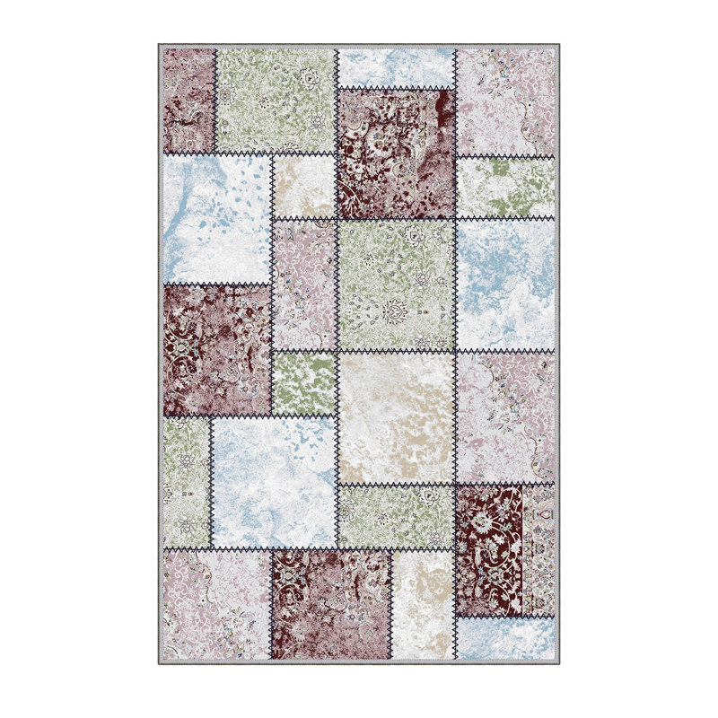 Luxurious 3D Printed Area Carpet, 5.9 x 9.2 Feet | 100% Polyester, 0.3 in Pile Height, 650 g/m² | Antibacterial & Non-Slip Underside, Machine Washable for Easy Care | Perfect for Living Room, Bedroom, or Office Décor