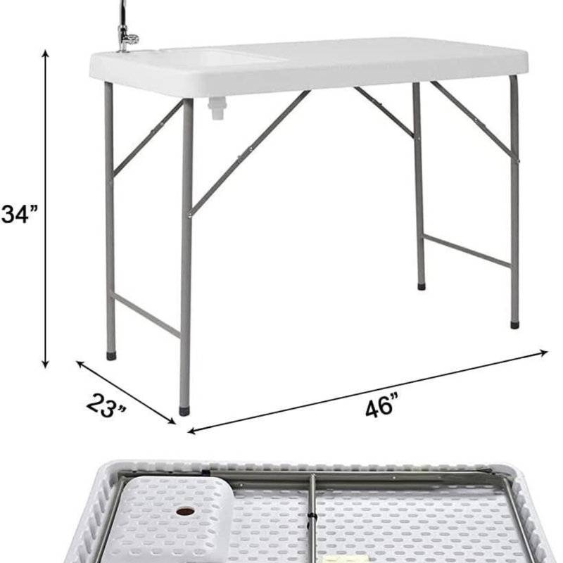 Table de découpe pliante pour poisson