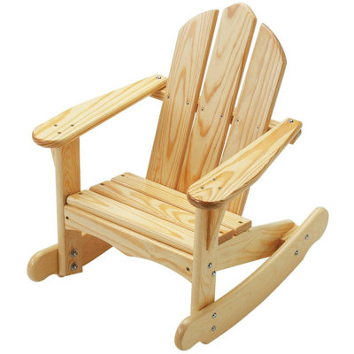 Kids Wood Chair and Ottoman