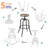 Laxton Adjustable Height Counter Stools for Kitchen Island with Metal Frame-420687948