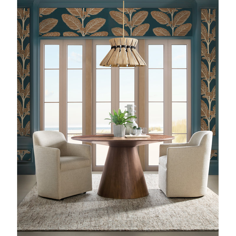 Commerce And Market Madison Round Dining Table, Brown