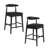 Solid Wood Bar Stool With Footrest 2 Packs-1960919372