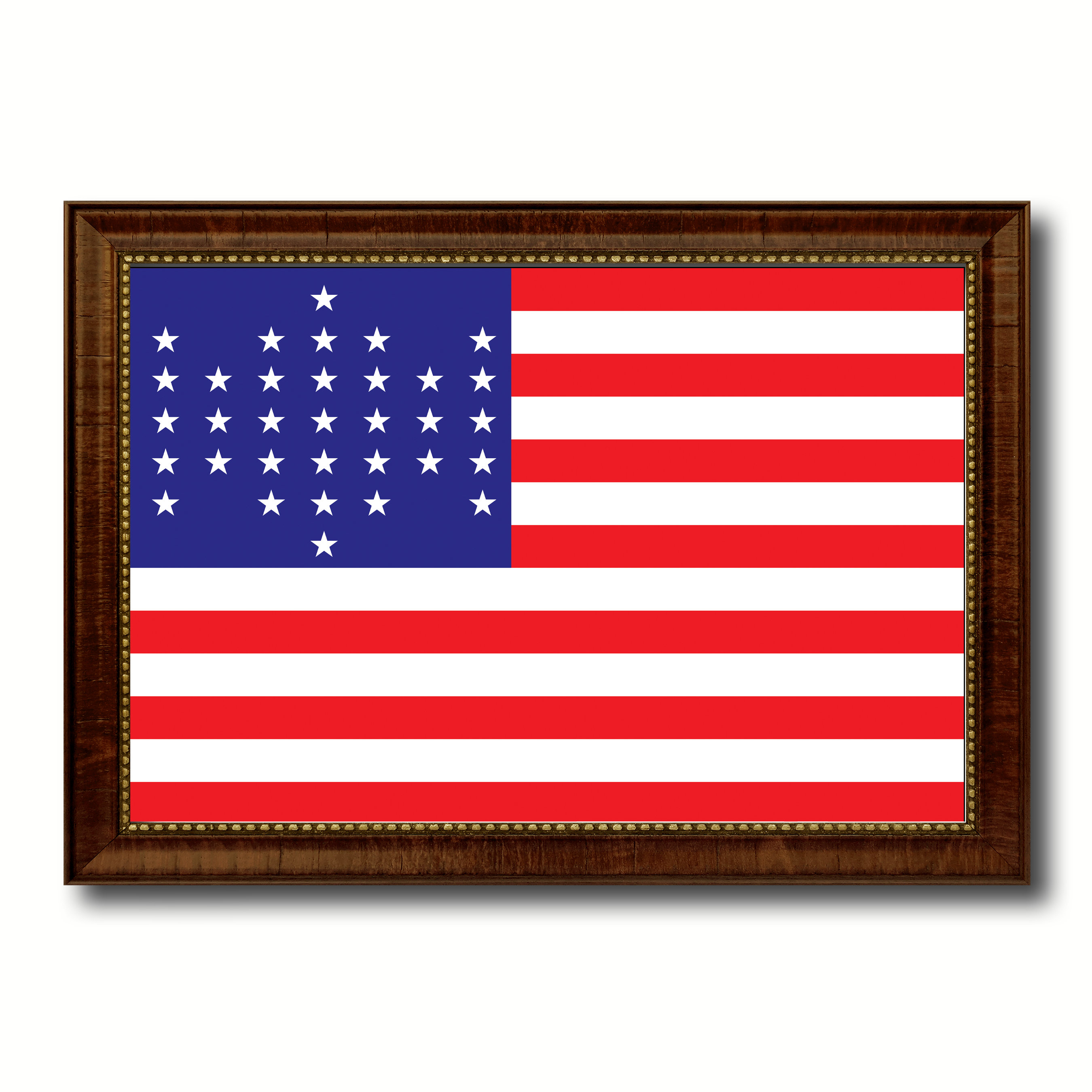 Williston Forge Union Civil War 33 Stars Military Flag Canvas Print, 15 x  21 | Wayfair, image size:2700x2700