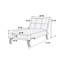 Canapé confort moderne capitonné 1pc