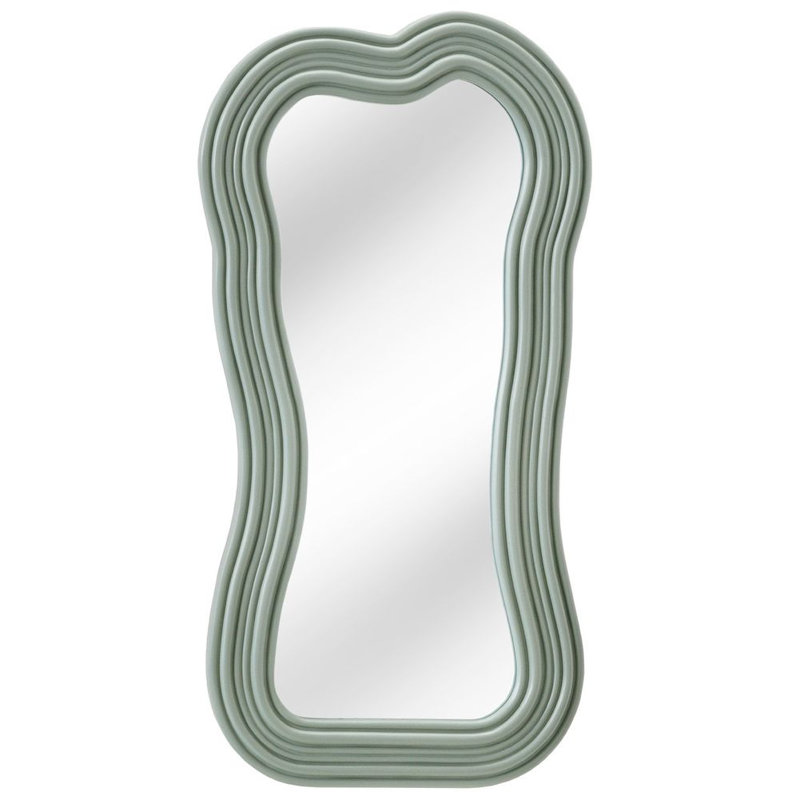 Carwin Convex Wall Mirror, Green