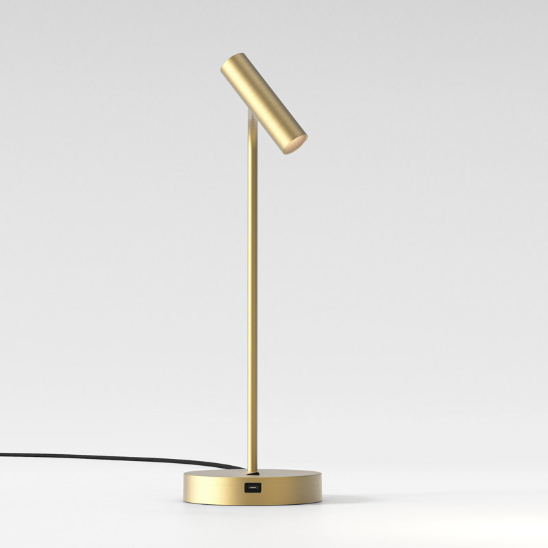 Enna Desk USB C, Matte Gold