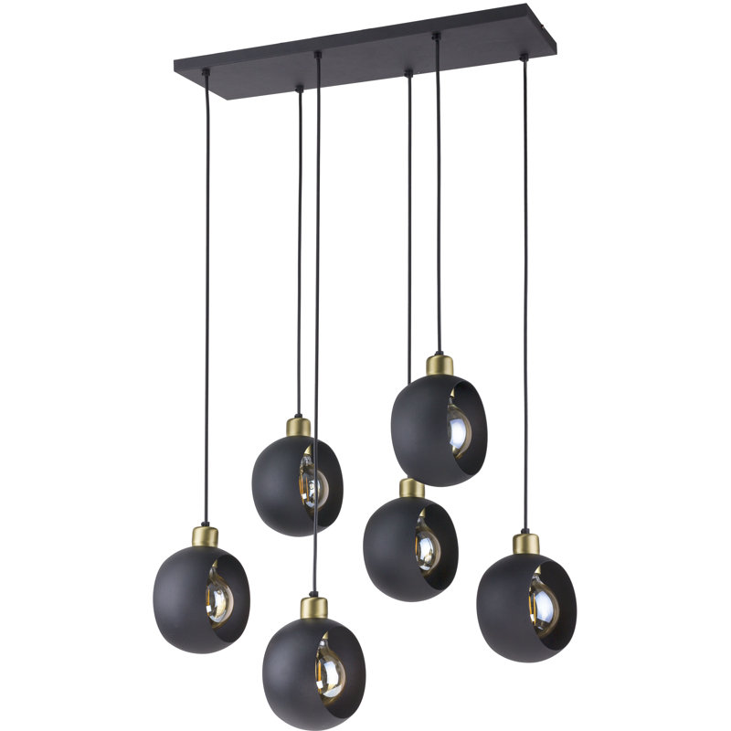 Banky 6 - Light Cluster Pendant, Black