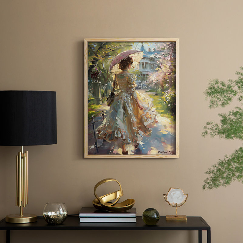 «WOMEN Series DCCLIX», reproduction encadrée - bois massif, Naturel, H 21 po x l 17 po