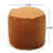 Ottoman Cylinder Pouf - 16x16x16 Modern Floor/Ottoman Use | APRICOT PU | Velvet-123499619