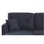 Canapé-lit modulaire, bleu foncé