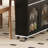 The Black And Marble White Kitchen And Dining Set Features An Extendable Dining Table With An Extra-Long Folding Island, Sockets, Drawers, Brake Locks, And Practical Storage Cabinets.-559043687