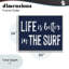 «Life Better In Surf», estampe numérique giclée, design par lettré et doublé-735148391-735148408