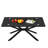 39.37" Rectangular Dining TableTempered Glass Coffee Table,Stylish Design With Metal Legs-189386035