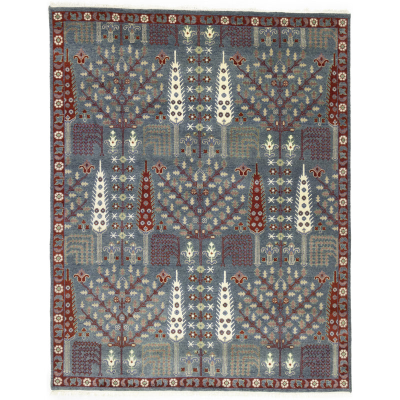 Simya Performance Wool Floral Rug