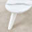 Modern minimalist white imitation marble table top.  Solid wood legs, cloud shape to give you a new experience, computer desk.  The game table.  Suitable for dining and living rooms.