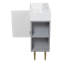 Base de meuble-lavabo 21,6 po seulement, tablette ouverte à droite, gris mat GF-24V06-21MGR-2063284134