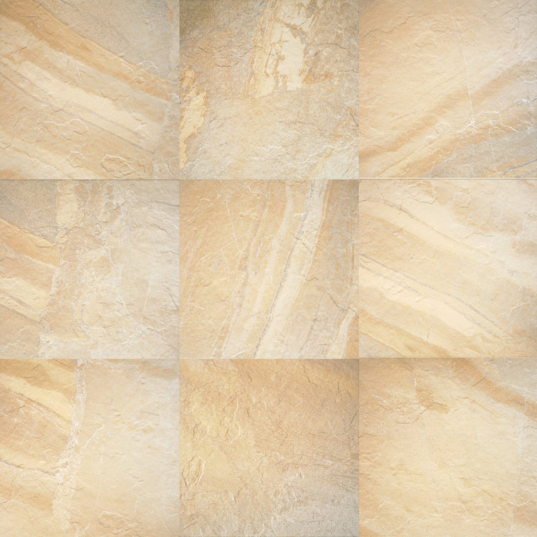 Ayers Rock 13" x 13" Porcelain Field Tile in Solar Summit