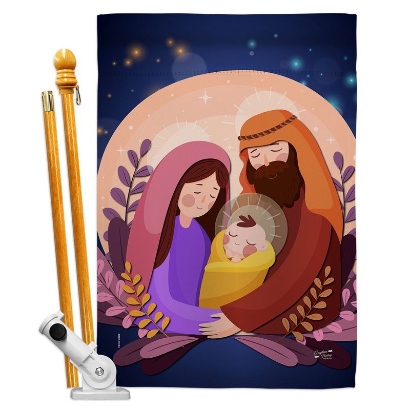 Ensemble de drapeaux 40 x 28 po Natyst Night