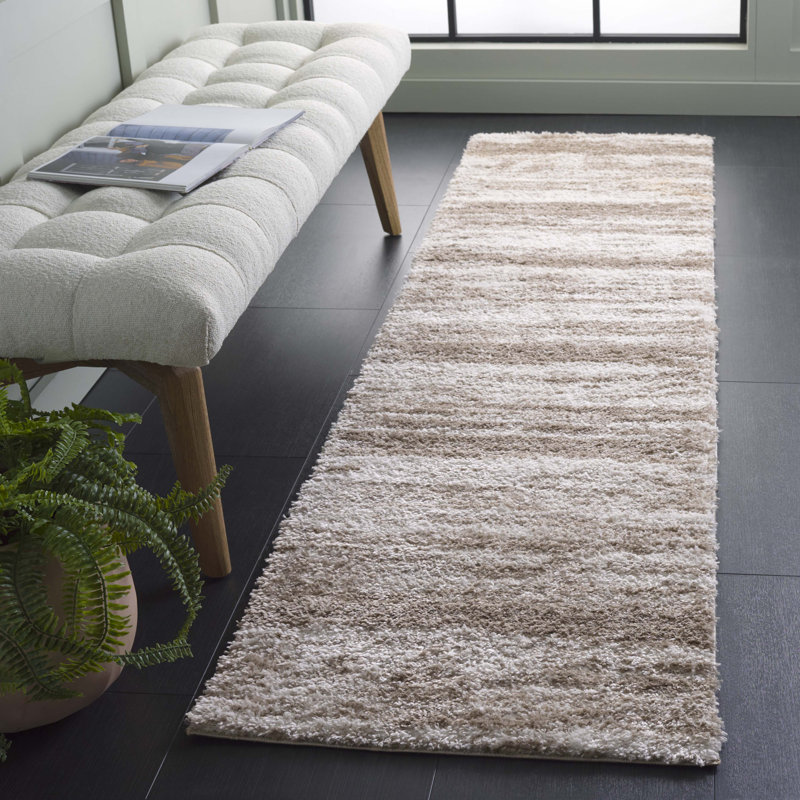 Nakos Penelope Shag Performance Abstract Rug, Runner 2' x 8'