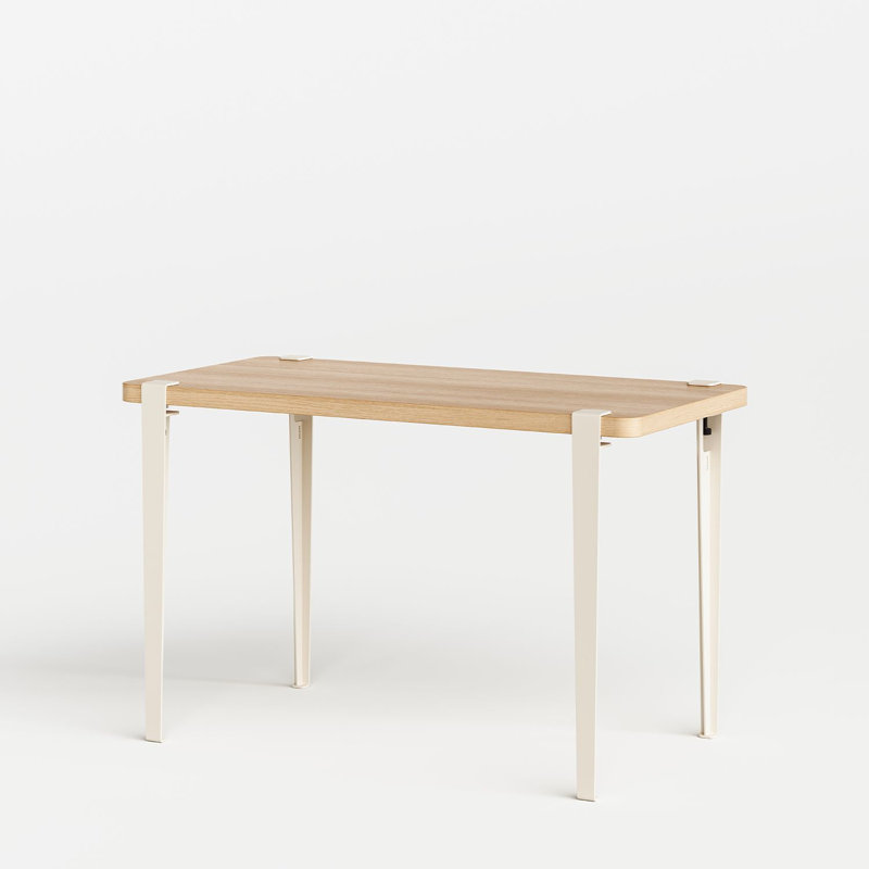 Table de salle à manger Tiptoe, 47.2"W x 23.6"D, Cream White