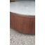 Table basse moderne moderne 35,43 po avec dessus en pierre naturelle et tiroirs de rangement pour le salon
