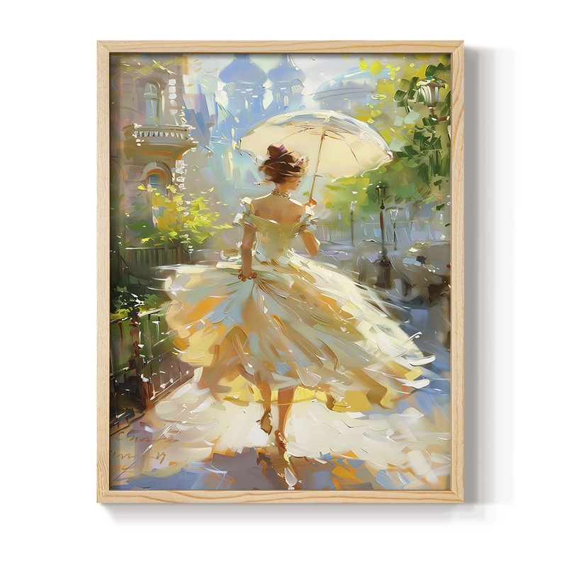 «WOMEN Series DCCCL», reproduction encadrée - bois massif, H 30 po x l 24 po, Naturel